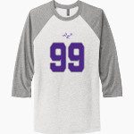 LEBANON COMMUNITY HIGH SCHOOL GREYHOUNDS <span class="pdp-name-mascot">LEBANON GREYHOUNDS</span> Next Level Unisex Tri-Blend 3/4-Sleeve Raglan T-Shirt Front Thumbnail
