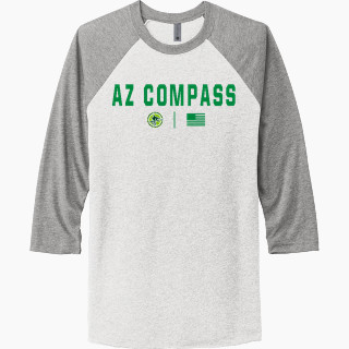 Next Level Unisex Tri-Blend 3/4-Sleeve Raglan T-Shirt