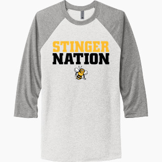 Next Level Unisex Tri-Blend 3/4-Sleeve Raglan T-Shirt