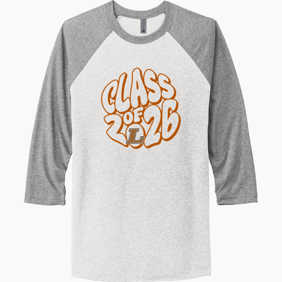 Sycamore Longhorns Next Level Unisex Tri-Blend 3/4-Sleeve Raglan T-Shirt