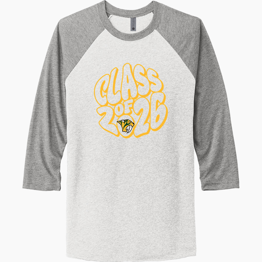 THE HIGH SCHOOL OF SAINT THOMAS MORE SABERS <span class="pdp-name-mascot">SAINT THOMAS MORE SABERS</span> Next Level Unisex Tri-Blend 3/4-Sleeve Raglan T-Shirt