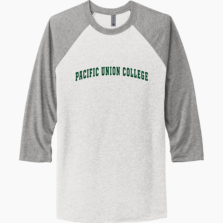 Pacific Union College Pioneers <span class="pdp-name-mascot">Pacific Union College Pioneers</span> Next Level Unisex Tri-Blend 3/4-Sleeve Raglan T-Shirt