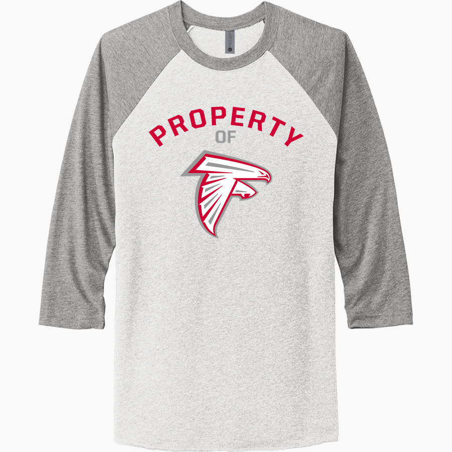 CONSTANTINE HIGH SCHOOL FALCONS <span class="pdp-name-mascot">CONSTANTINE FALCONS</span> Next Level Unisex Tri-Blend 3/4-Sleeve Raglan T-Shirt