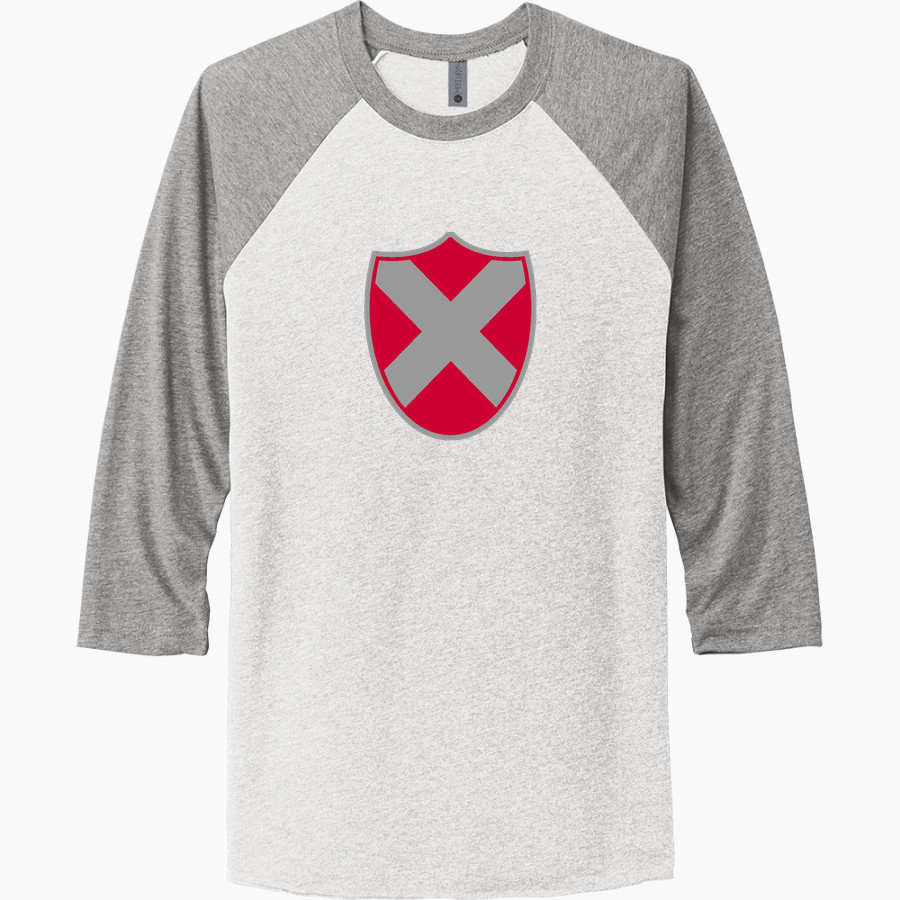 ST. ANDREW'S SCHOOL SAINTS Next Level Unisex Tri-Blend 3/4-Sleeve Raglan T-Shirt