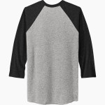 OLDENBURG ACADEMY TWISTERS Next Level Unisex Tri-Blend 3/4-Sleeve Raglan T-Shirt Back Thumbnail
