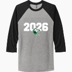 ATLANTIC COMMUNITY HIGH SCHOOL EAGLES <span class="pdp-name-mascot">ATLANTIC EAGLES</span> Next Level Unisex Tri-Blend 3/4-Sleeve Raglan T-Shirt Front Thumbnail