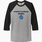 University of Providence Argos <span class="pdp-name-mascot">University of Providence Argos</span> Next Level Unisex Tri-Blend 3/4-Sleeve Raglan T-Shirt Front Thumbnail