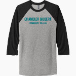 Chandler Gilbert Coyotes Next Level Unisex Tri-Blend 3/4-Sleeve Raglan T-Shirt Front Thumbnail
