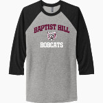 BAPTIST HILL HIGH SCHOOL BOBCATS <span class="pdp-name-mascot">BAPTIST HILL BOBCATS</span> Next Level Unisex Tri-Blend 3/4-Sleeve Raglan T-Shirt Front Thumbnail