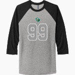 SCTCC Cyclones Online Apparel Store <span class="pdp-name-mascot">St Cloud Cyclones</span> Next Level Unisex Tri-Blend 3/4-Sleeve Raglan T-Shirt Front Thumbnail