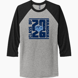 Next Level Unisex Tri-Blend 3/4-Sleeve Raglan T-Shirt