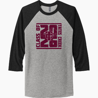 Next Level Unisex Tri-Blend 3/4-Sleeve Raglan T-Shirt