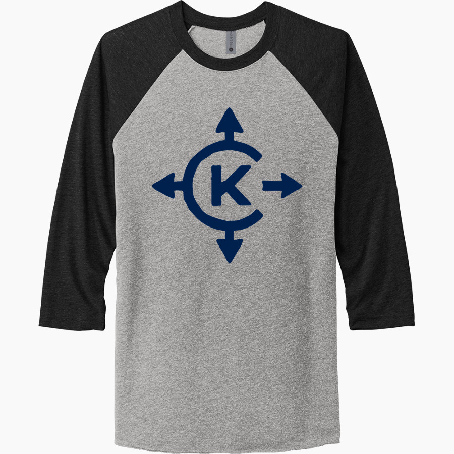 Camp Kawaga Sideline Store <span class="pdp-name-mascot">Camp Kawaga</span> Next Level Unisex Tri-Blend 3/4-Sleeve Raglan T-Shirt
