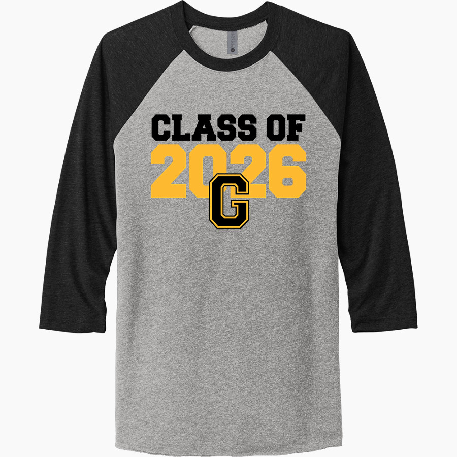Georgetown Exempted Village G-men <span class="pdp-name-mascot">Georgetown Exempted Village G-men</span> Next Level Unisex Tri-Blend 3/4-Sleeve Raglan T-Shirt