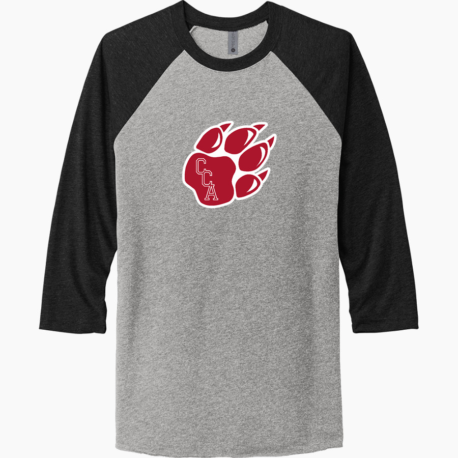 Cornerstone Lions <span class="pdp-name-mascot">Cornerstone Christian Lions</span> Next Level Unisex Tri-Blend 3/4-Sleeve Raglan T-Shirt