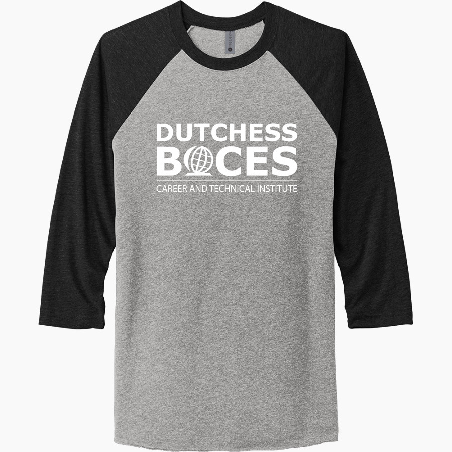 Dutchess BOCES <span class="pdp-name-mascot">Dutchess County BOCES</span> Next Level Unisex Tri-Blend 3/4-Sleeve Raglan T-Shirt