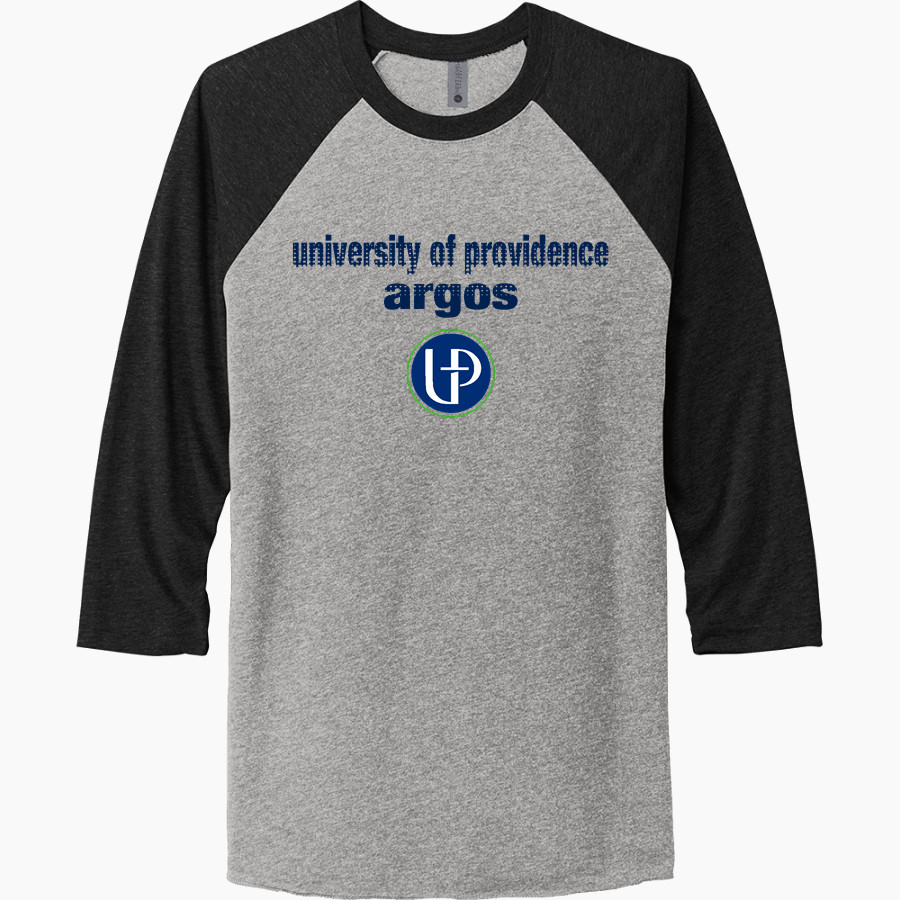 University of Providence Argos <span class="pdp-name-mascot">University of Providence Argos</span> Next Level Unisex Tri-Blend 3/4-Sleeve Raglan T-Shirt