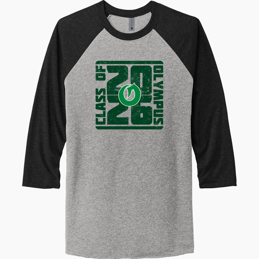 OLYMPUS HIGH SCHOOL TITANS <span class="pdp-name-mascot">OLYMPUS TITANS</span> Next Level Unisex Tri-Blend 3/4-Sleeve Raglan T-Shirt