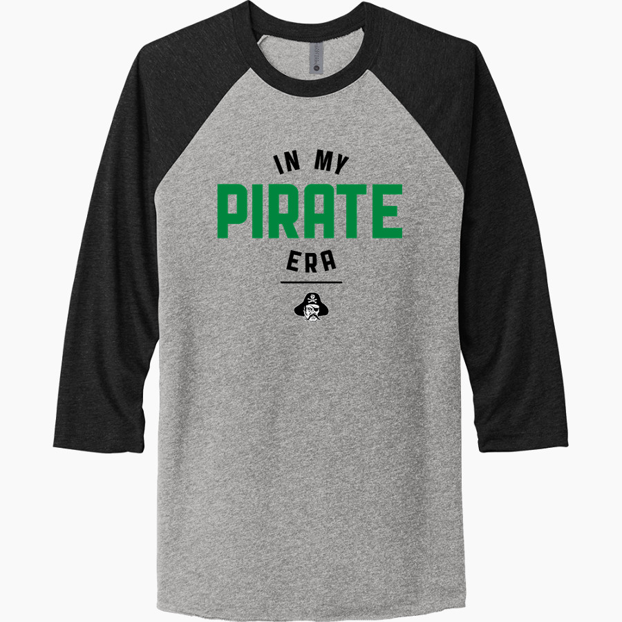 VERNDALE HIGH SCHOOL PIRATES <span class="pdp-name-mascot">VERNDALE PIRATES</span> Next Level Unisex Tri-Blend 3/4-Sleeve Raglan T-Shirt