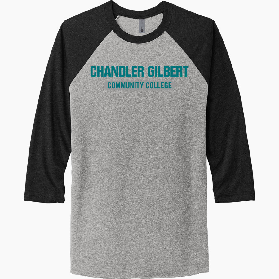 Chandler Gilbert Coyotes Next Level Unisex Tri-Blend 3/4-Sleeve Raglan T-Shirt