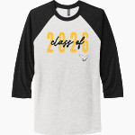 Hudson's Bay Eagles Next Level Unisex Tri-Blend 3/4-Sleeve Raglan T-Shirt Front Thumbnail