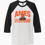 Ames Little Cyclones <span class="pdp-name-mascot">Ames Little Cyclones</span> Next Level Unisex Tri-Blend 3/4-Sleeve Raglan T-Shirt Front Thumbnail