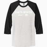 Santa Monica Corsairs <span class="pdp-name-mascot">Santa Monica College Corsairs</span> Next Level Unisex Tri-Blend 3/4-Sleeve Raglan T-Shirt Front Thumbnail
