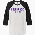 BELLBROOK GOLDEN EAGLES The Official Online Store <span class="pdp-name-mascot">BELLBROOK GOLDEN EAGLES</span> Next Level Unisex Tri-Blend 3/4-Sleeve Raglan T-Shirt Front Thumbnail