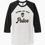 Potsdam Police Deptartment Police <span class="pdp-name-mascot">Potsdam Police Deptartment Police</span> Next Level Unisex Tri-Blend 3/4-Sleeve Raglan T-Shirt Front Thumbnail