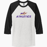 Alfred University Saxons <span class="pdp-name-mascot">Alfred University Saxons</span> Next Level Unisex Tri-Blend 3/4-Sleeve Raglan T-Shirt Front Thumbnail