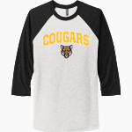 Montgomery Youth Lacrosse Club Next Level Unisex Tri-Blend 3/4-Sleeve Raglan T-Shirt Front Thumbnail