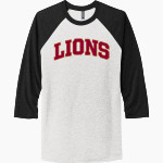 JSERRA CATHOLIC HIGH SCHOOL LIONS <span class="pdp-name-mascot">J SERRA LIONS</span> Next Level Unisex Tri-Blend 3/4-Sleeve Raglan T-Shirt Front Thumbnail
