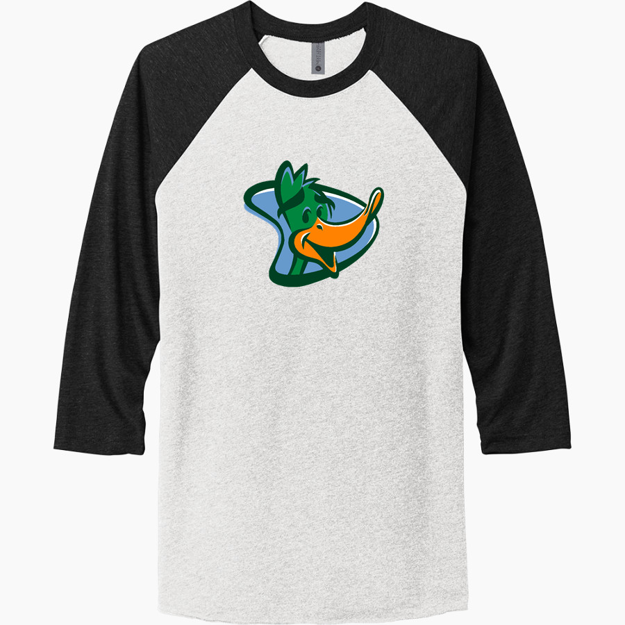 Delta College Pioneers Next Level Unisex Tri-Blend 3/4-Sleeve Raglan T-Shirt