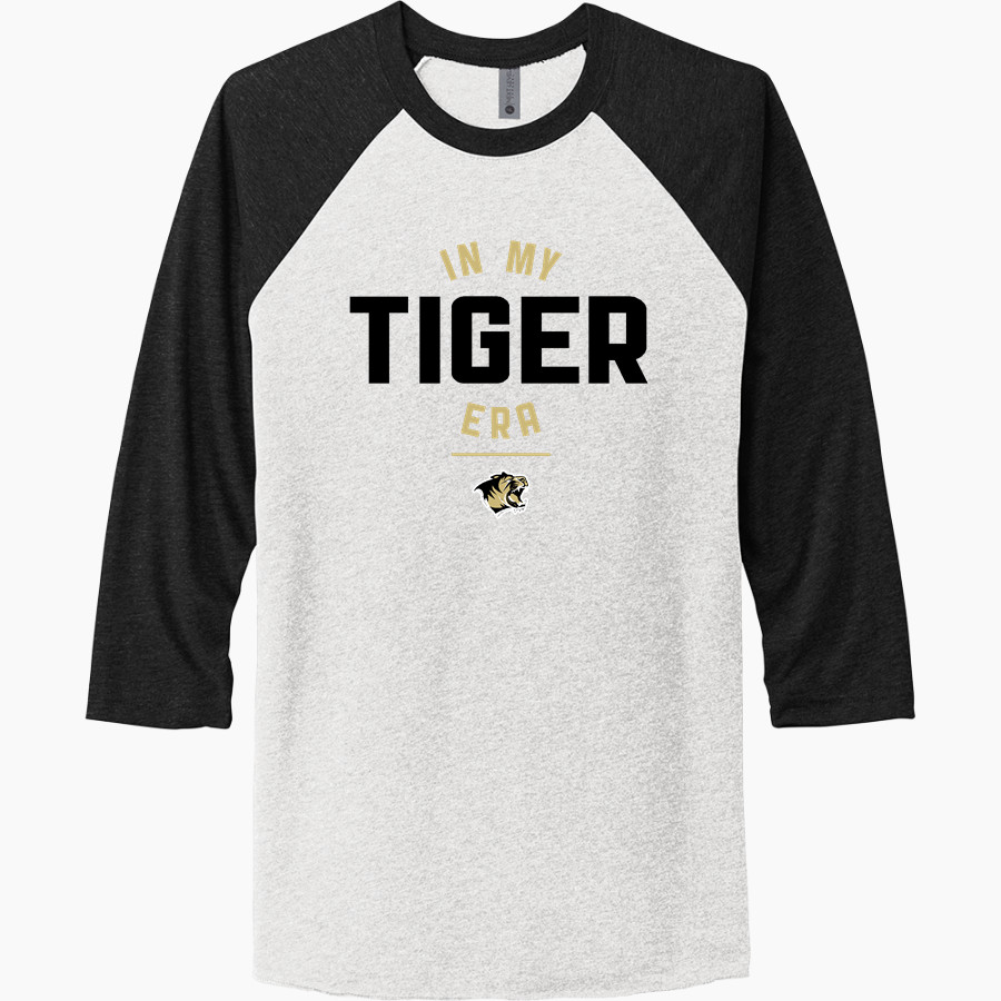 BENTONVILLE HIGH SCHOOL TIGERS <span class="pdp-name-mascot">BENTONVILLE TIGERS</span> Next Level Unisex Tri-Blend 3/4-Sleeve Raglan T-Shirt