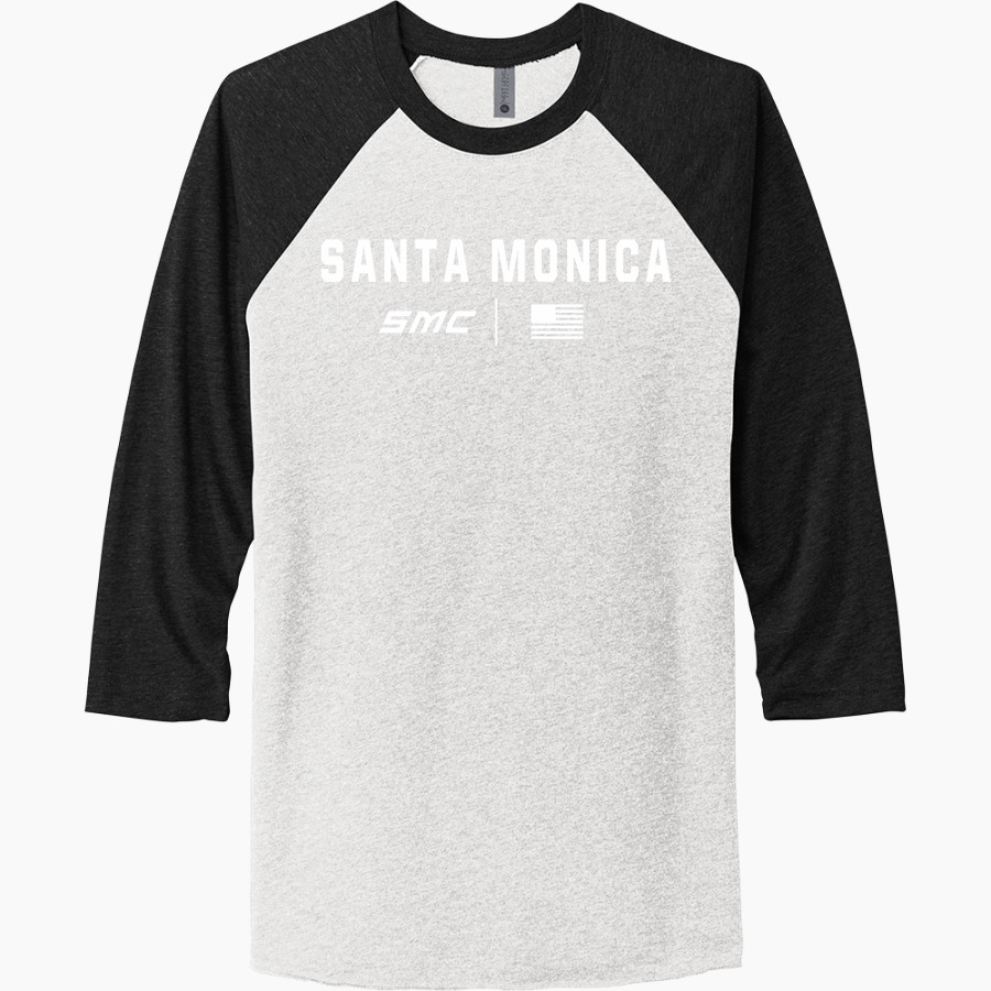 Santa Monica Corsairs <span class="pdp-name-mascot">Santa Monica College Corsairs</span> Next Level Unisex Tri-Blend 3/4-Sleeve Raglan T-Shirt