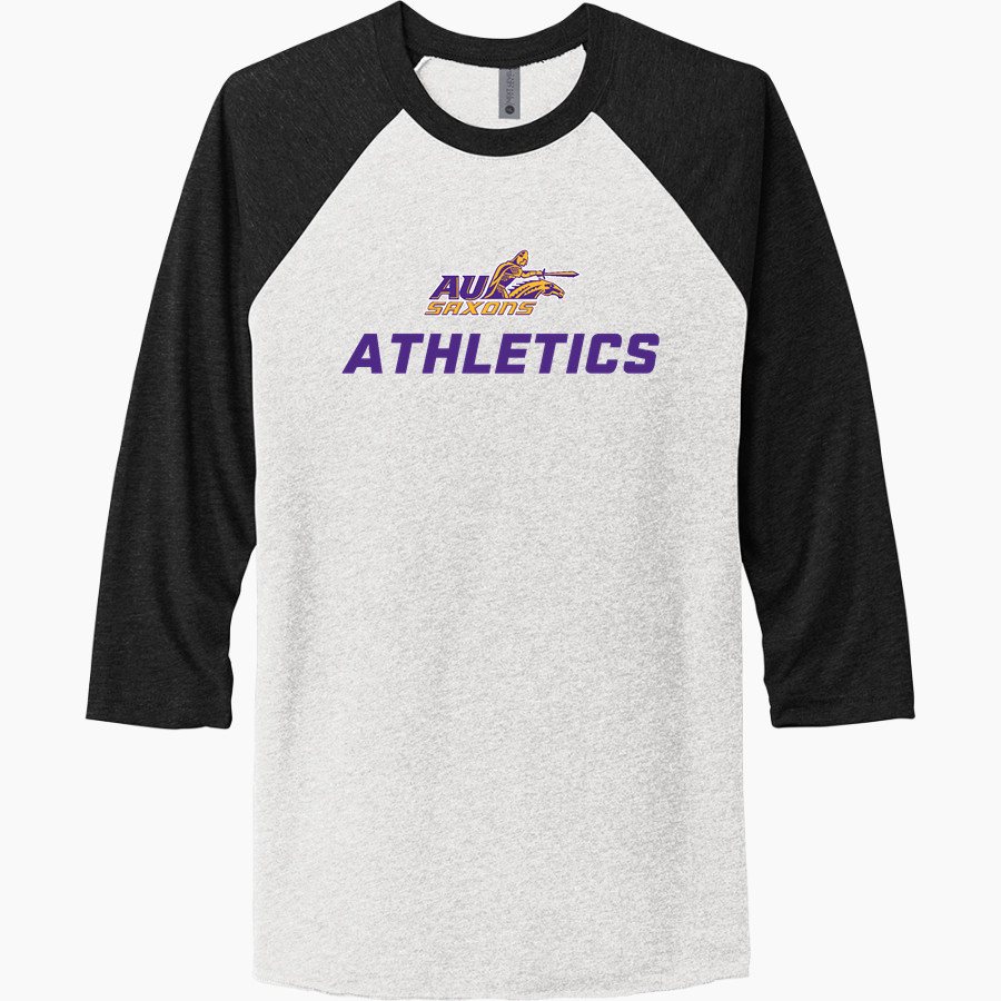 Alfred University Saxons <span class="pdp-name-mascot">Alfred University Saxons</span> Next Level Unisex Tri-Blend 3/4-Sleeve Raglan T-Shirt