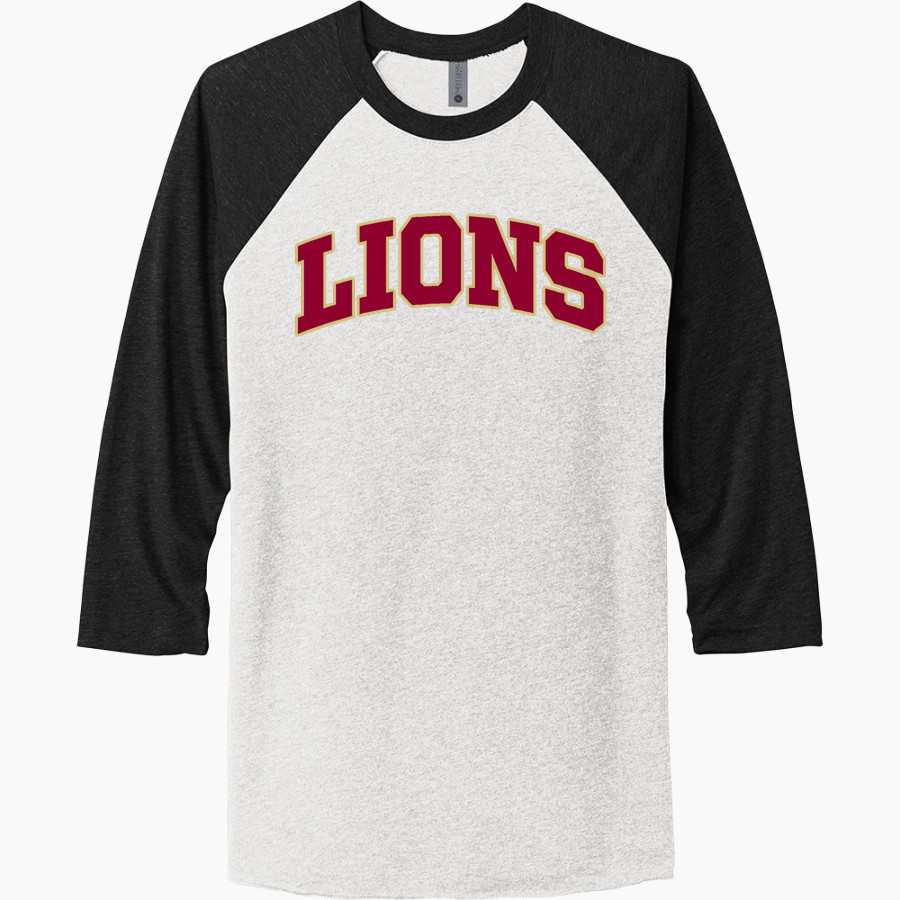 JSERRA CATHOLIC HIGH SCHOOL LIONS <span class="pdp-name-mascot">J SERRA LIONS</span> Next Level Unisex Tri-Blend 3/4-Sleeve Raglan T-Shirt
