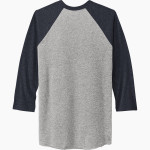 Reynolds Mountain Eagles Next Level Unisex Tri-Blend 3/4-Sleeve Raglan T-Shirt Back Thumbnail