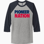 NORTHLAND Pioneers Next Level Unisex Tri-Blend 3/4-Sleeve Raglan T-Shirt Front Thumbnail