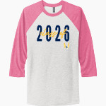 Sullivan Tigers <span class="pdp-name-mascot">Sullivan Tigers</span> Next Level Unisex Tri-Blend 3/4-Sleeve Raglan T-Shirt Front Thumbnail