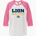 Calvary Lions Next Level Unisex Tri-Blend 3/4-Sleeve Raglan T-Shirt Front Thumbnail
