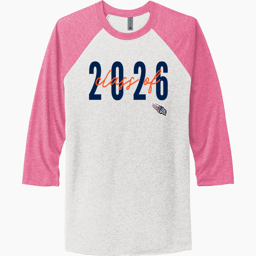 Glenn Grizzlies <span class="pdp-name-mascot">Tom Glenn Grizzlies</span> Next Level Unisex Tri-Blend 3/4-Sleeve Raglan T-Shirt