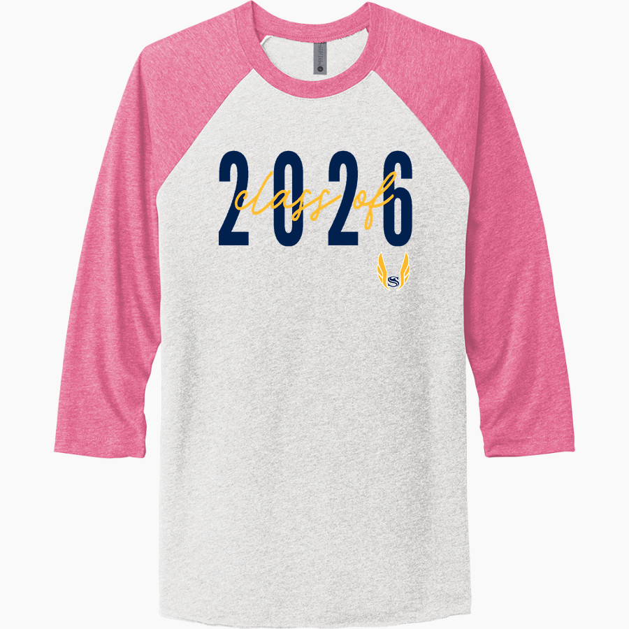 Sullivan Tigers <span class="pdp-name-mascot">Sullivan Tigers</span> Next Level Unisex Tri-Blend 3/4-Sleeve Raglan T-Shirt