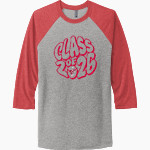 BRADFORD HIGH SCHOOL TORNADOES <span class="pdp-name-mascot">BRADFORD TORNADOES</span> Next Level Unisex Tri-Blend 3/4-Sleeve Raglan T-Shirt Front Thumbnail