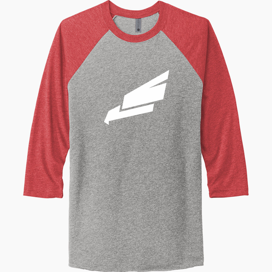 BISHOP DUNNE FALCONS <span class="pdp-name-mascot">BISHOP DUNNE CATHOLIC FALCONS</span> Next Level Unisex Tri-Blend 3/4-Sleeve Raglan T-Shirt