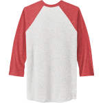 ASPEN HIGH SCHOOL SKIERS <span class="pdp-name-mascot">ASPEN SKIERS</span> Next Level Unisex Tri-Blend 3/4-Sleeve Raglan T-Shirt Back Thumbnail