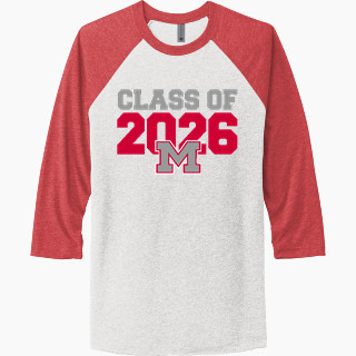 Next Level Unisex Tri-Blend 3/4-Sleeve Raglan T-Shirt