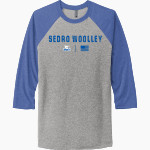 SEDRO WOOLLEY HIGH SCHOOL CUBS Next Level Unisex Tri-Blend 3/4-Sleeve Raglan T-Shirt Front Thumbnail