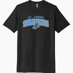 St. James Sharks <span class="pdp-name-mascot">St. James Sharks</span> Next Level Unisex Poly/Cotton Tee Front Thumbnail