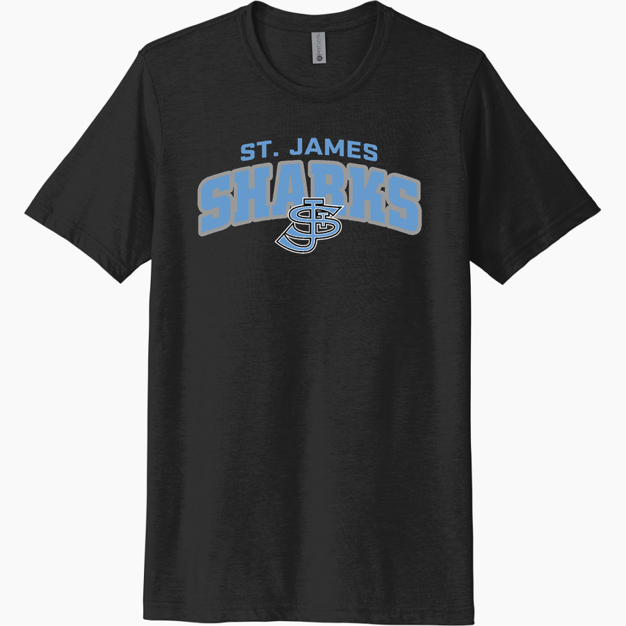 St. James Sharks <span class="pdp-name-mascot">St. James Sharks</span> Next Level Unisex Poly/Cotton Tee